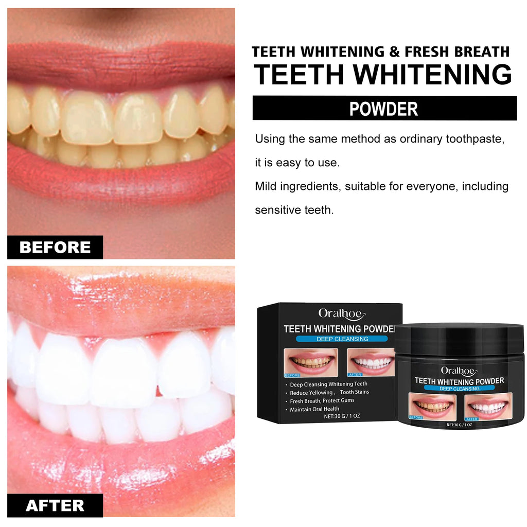 Oralhoe Charcoal Whitening Powder