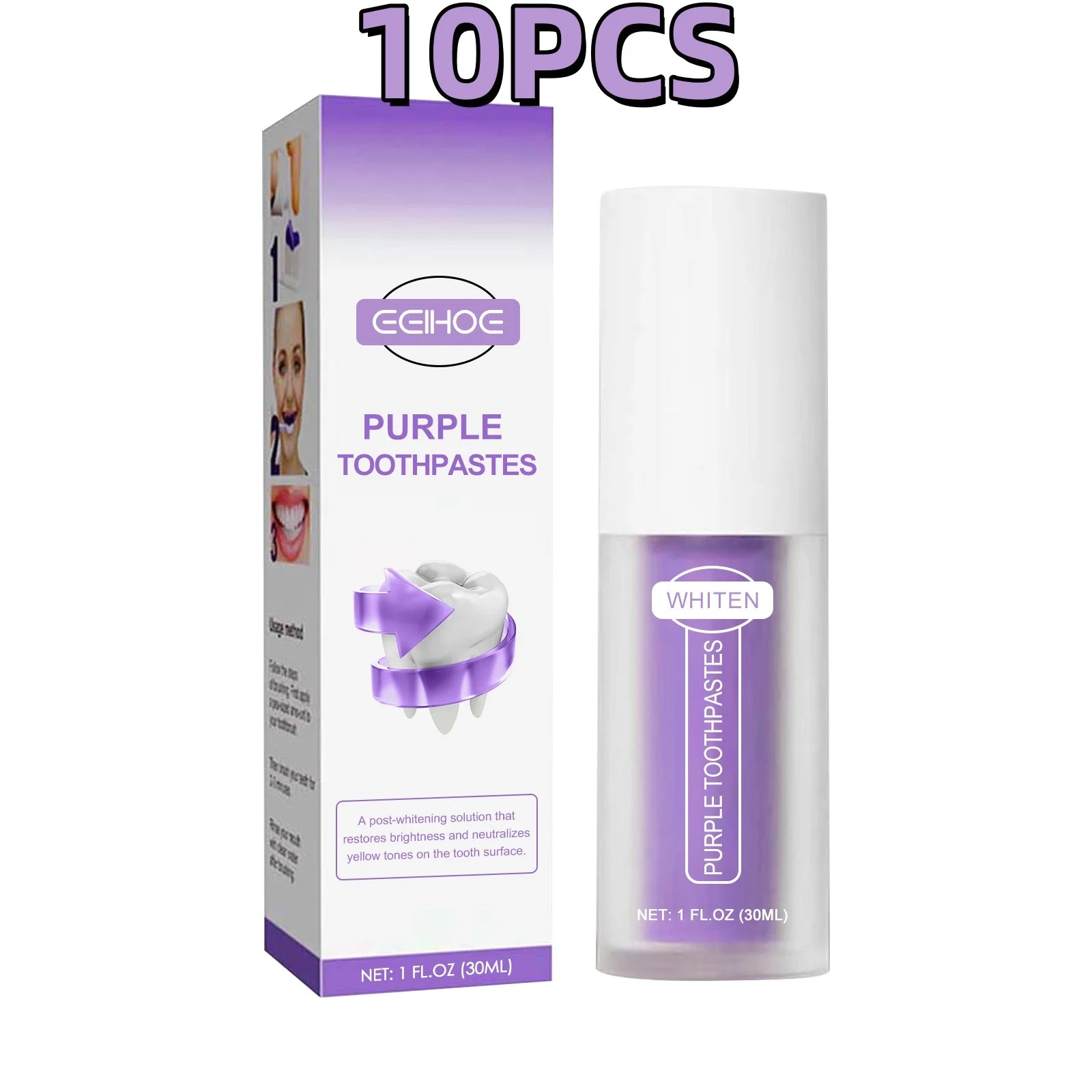 V34 Purple Whitening Toothpaste