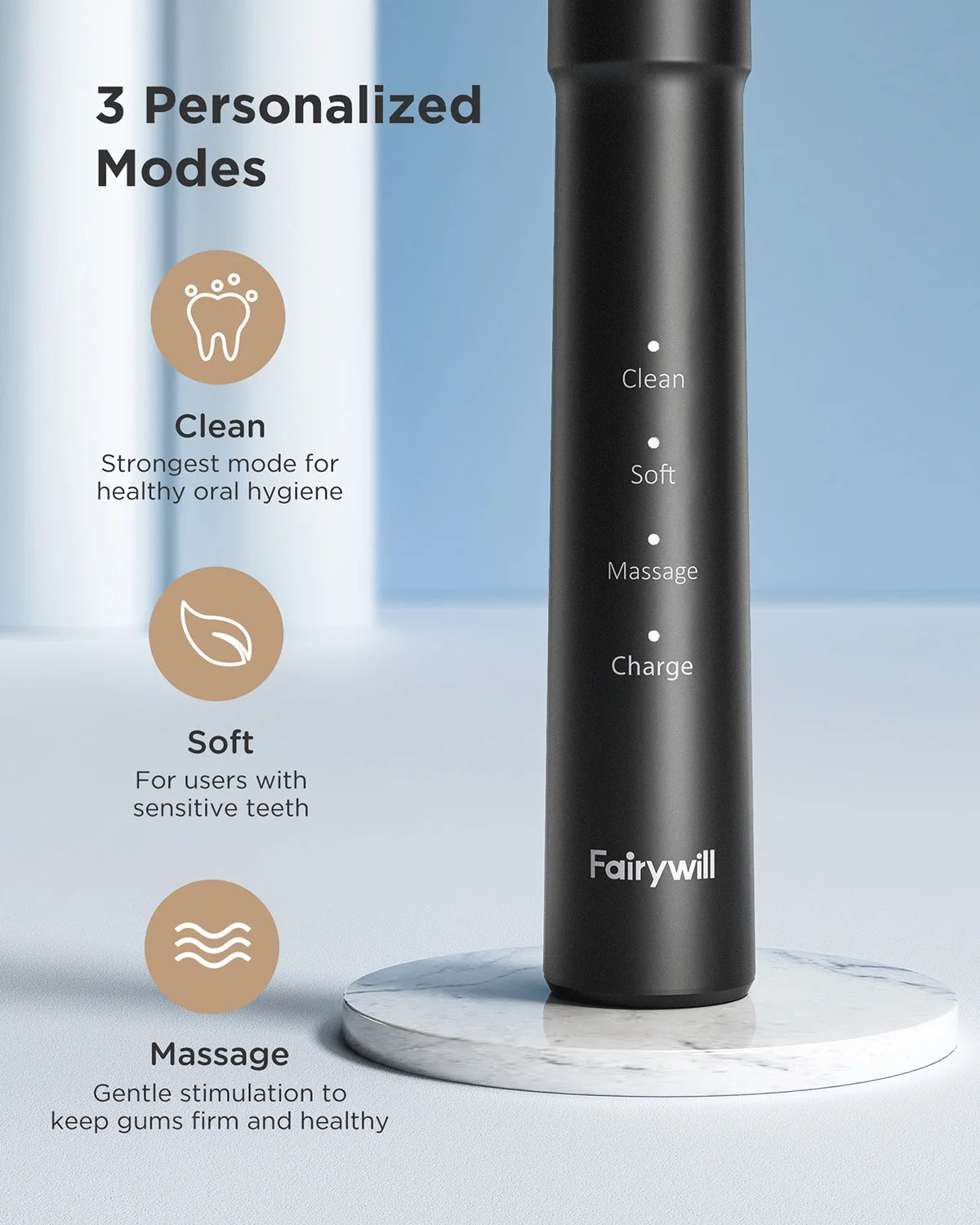 Fairywill Sonic Toothbrush E11 Waterproof