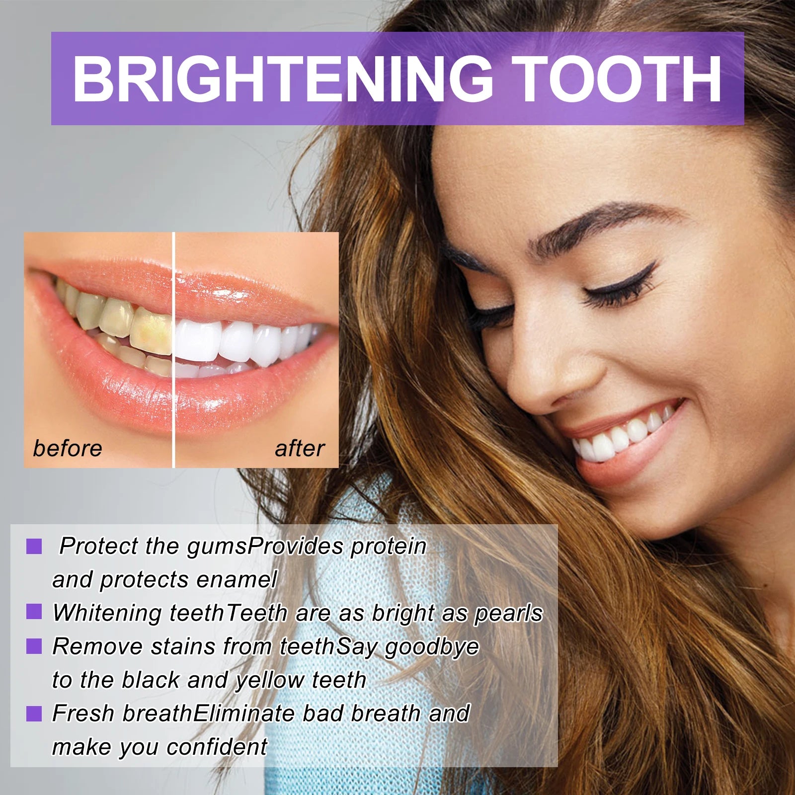 V34 Purple Whitening Toothpaste