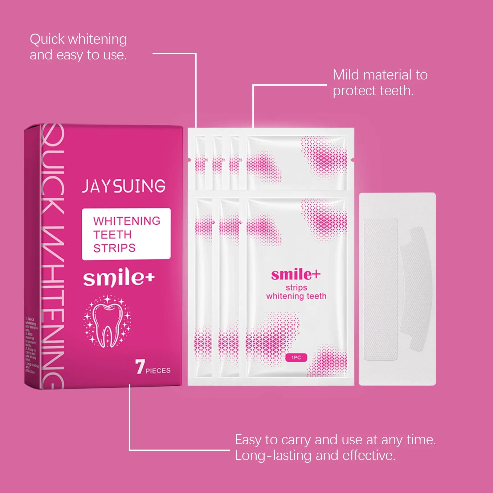 Jaysuing 7pcs Whitening Strips