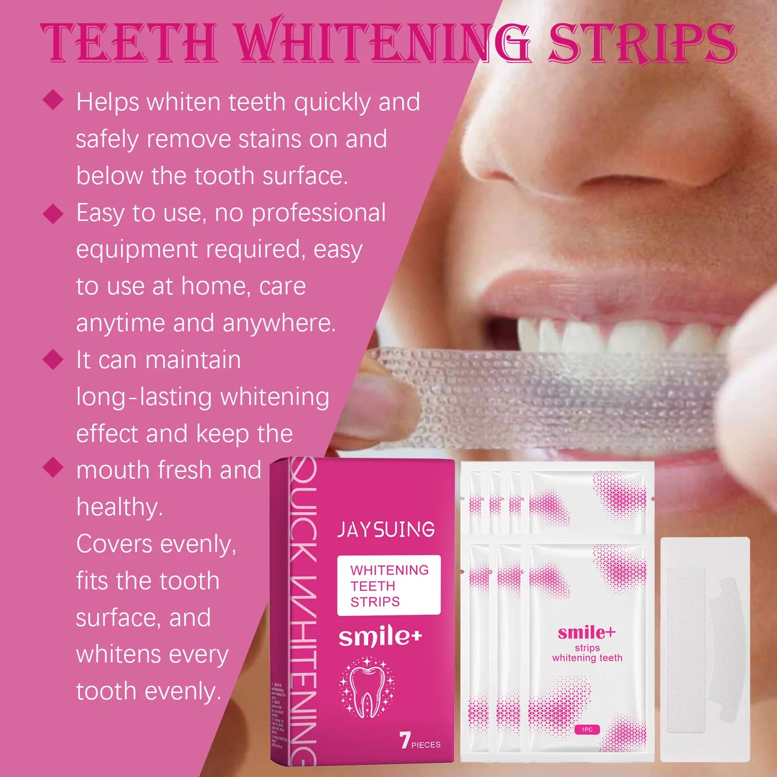 Jaysuing 7pcs Whitening Strips