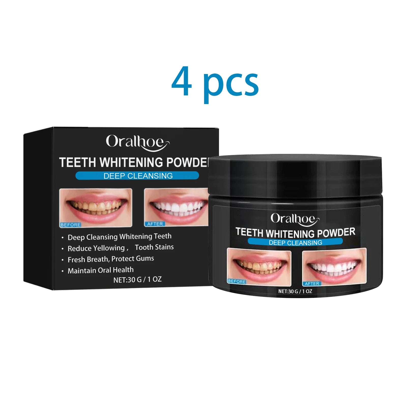 Oralhoe Charcoal Whitening Powder