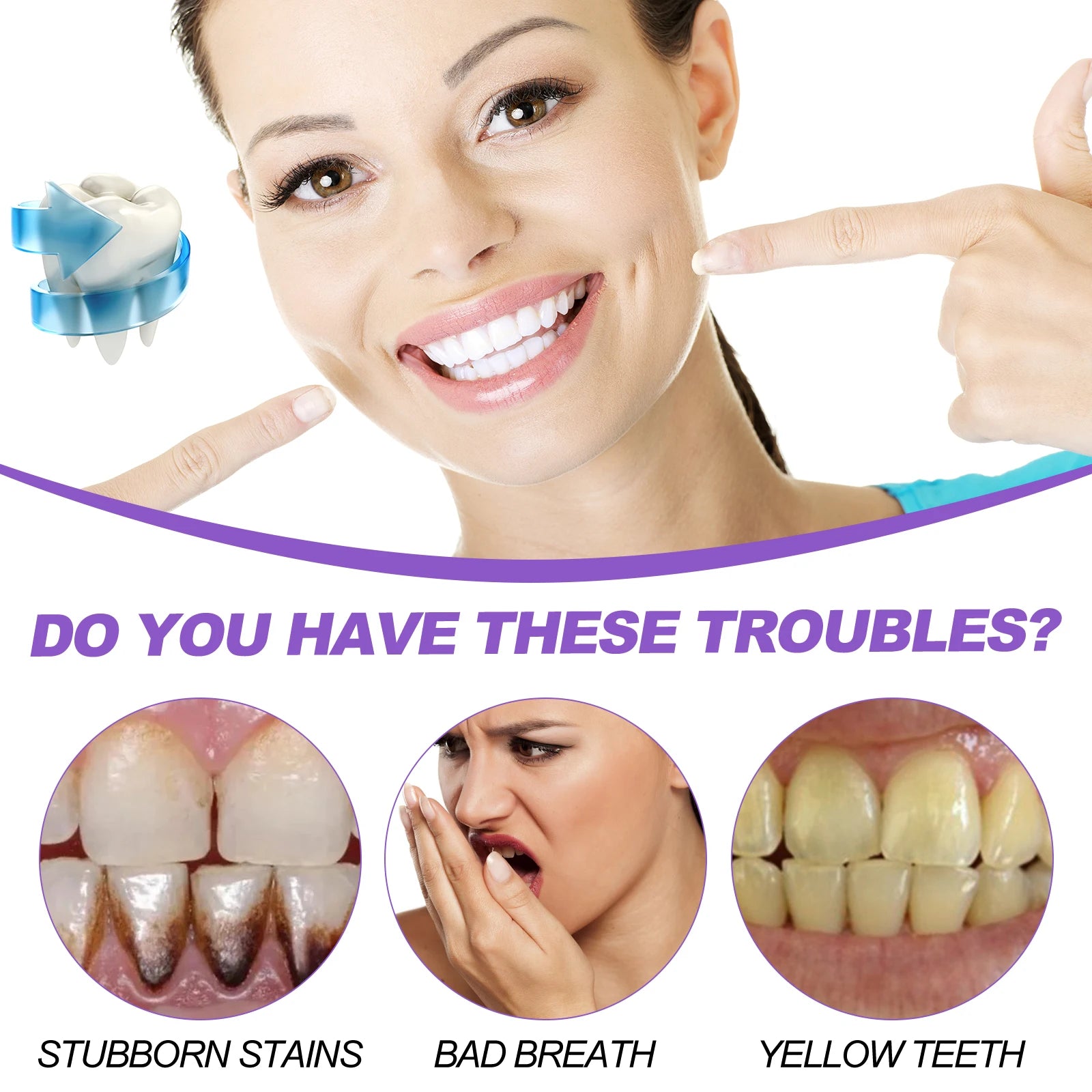 V34 Purple Whitening Toothpaste