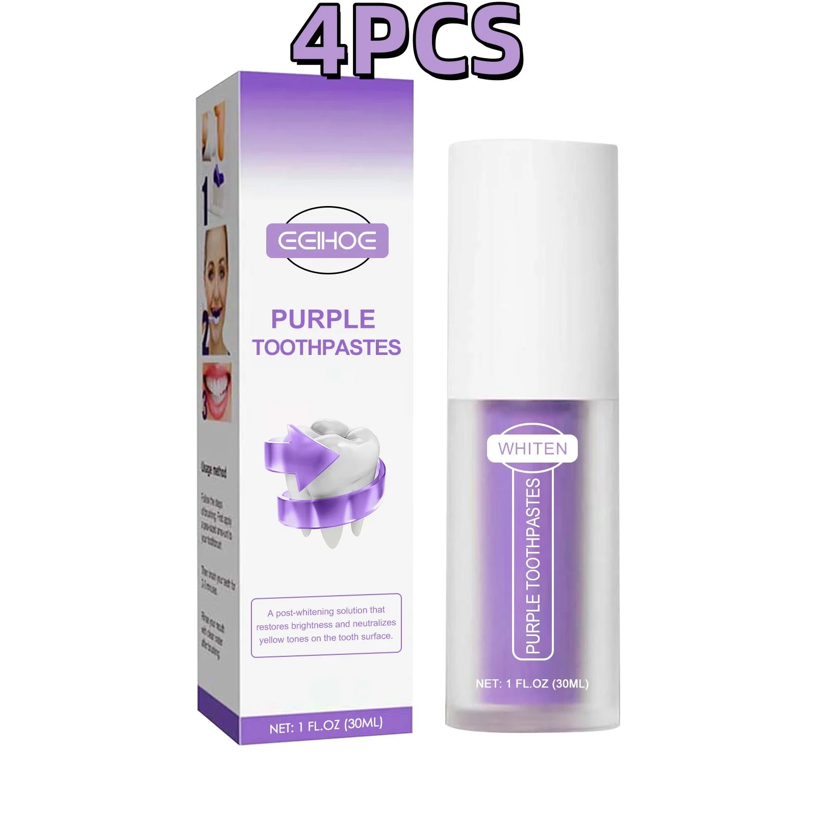 V34 Purple Whitening Toothpaste