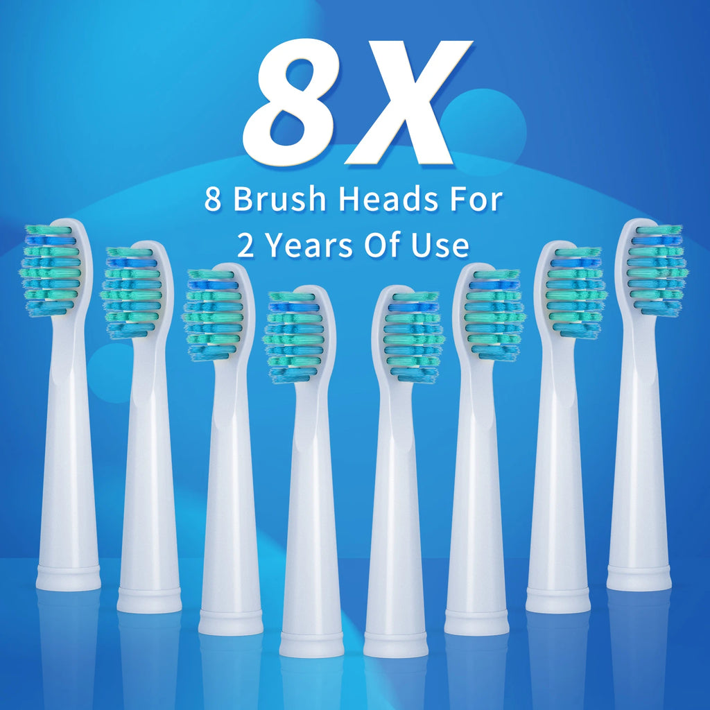 SEAGO Sonic Toothbrush 8 Heads 1 Charge