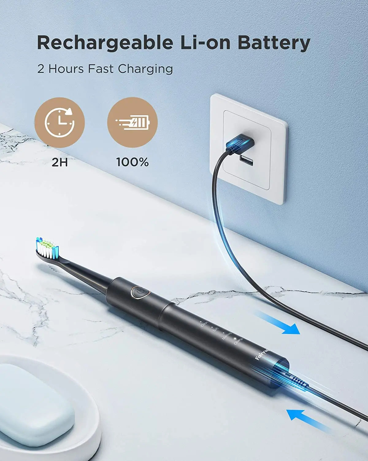 Fairywill Sonic Toothbrush E11 Waterproof