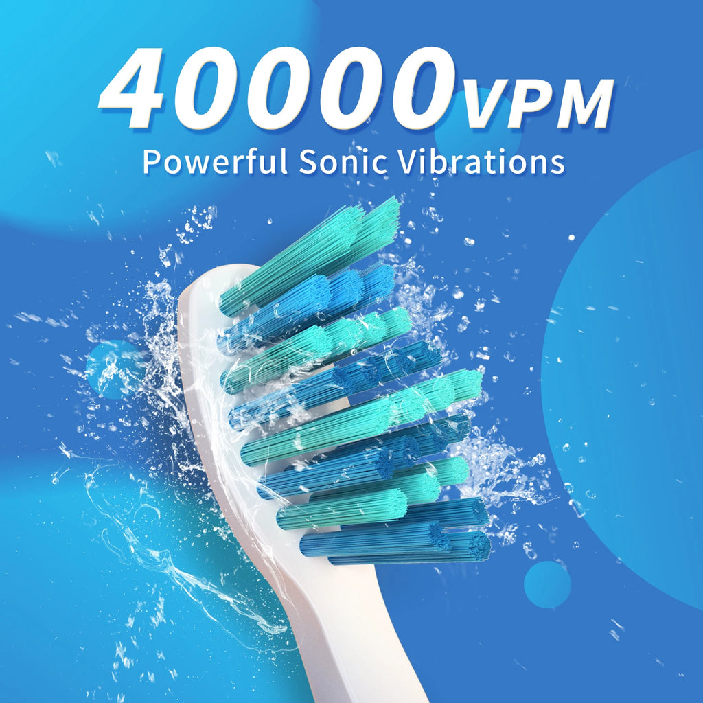 SEAGO Sonic Toothbrush 8 Heads 1 Charge