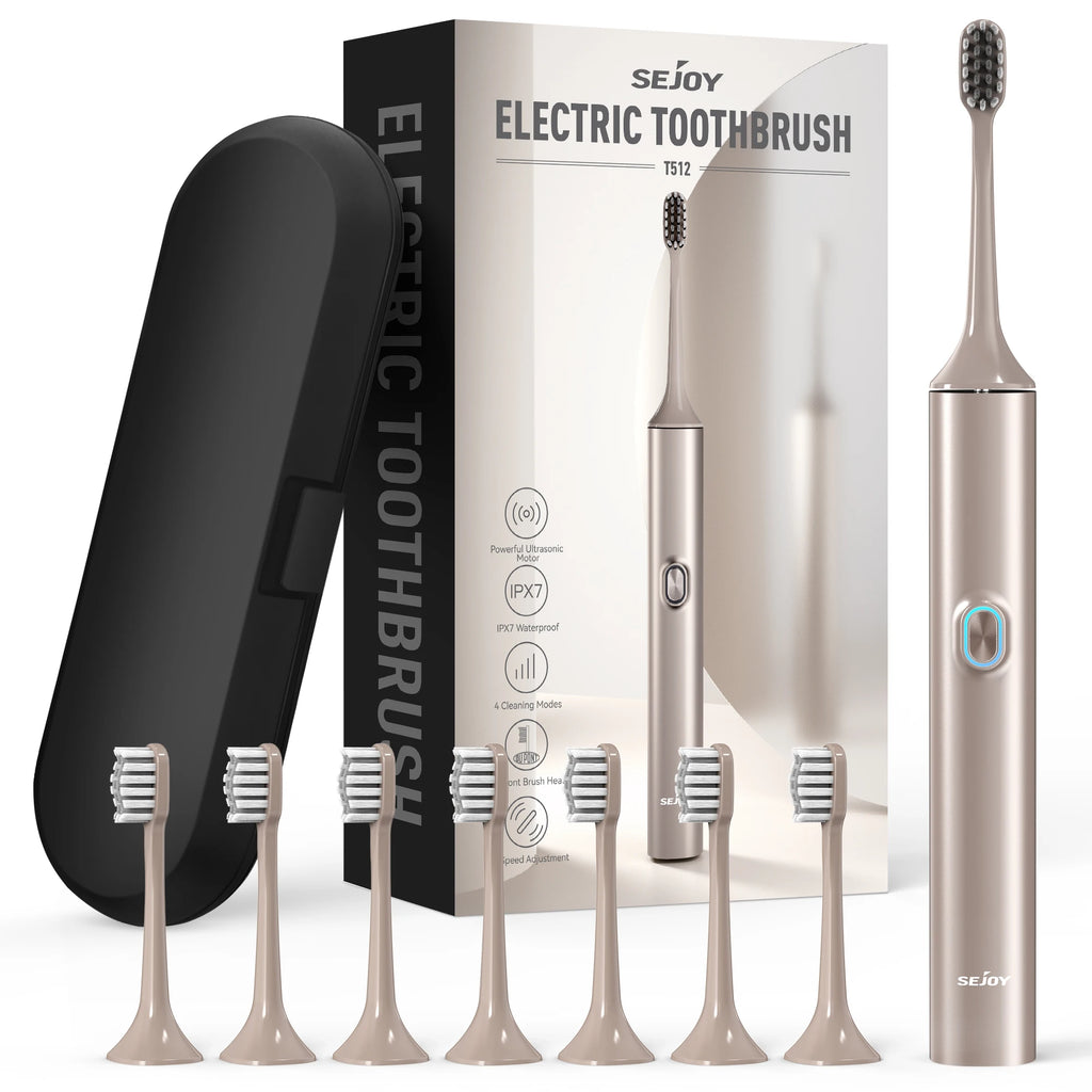 Sejoy Sonic Toothbrush Waterproof 8 Heads