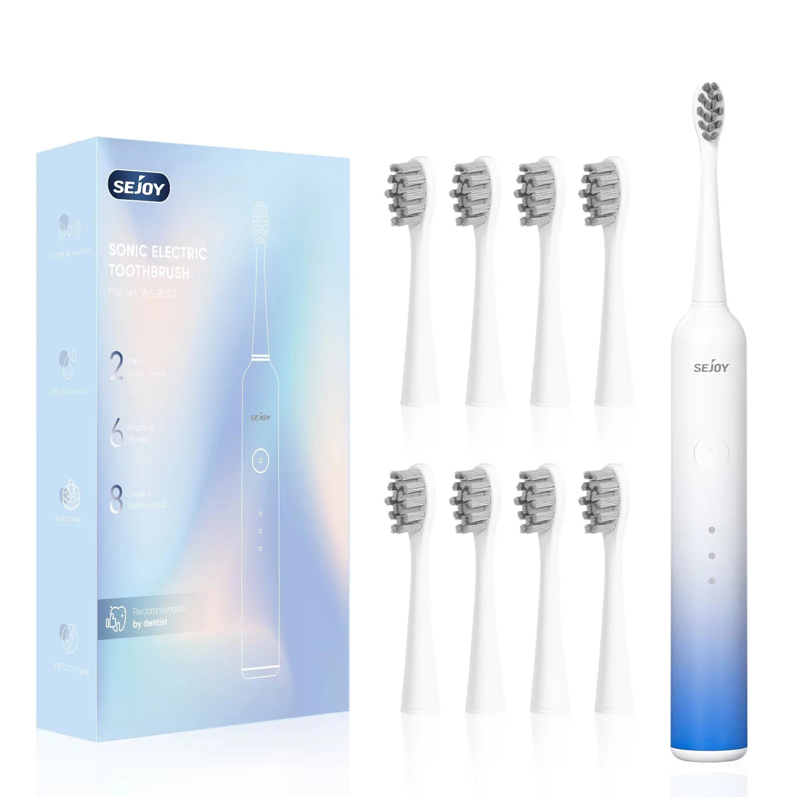 Sejoy Toothbrush 8 Heads