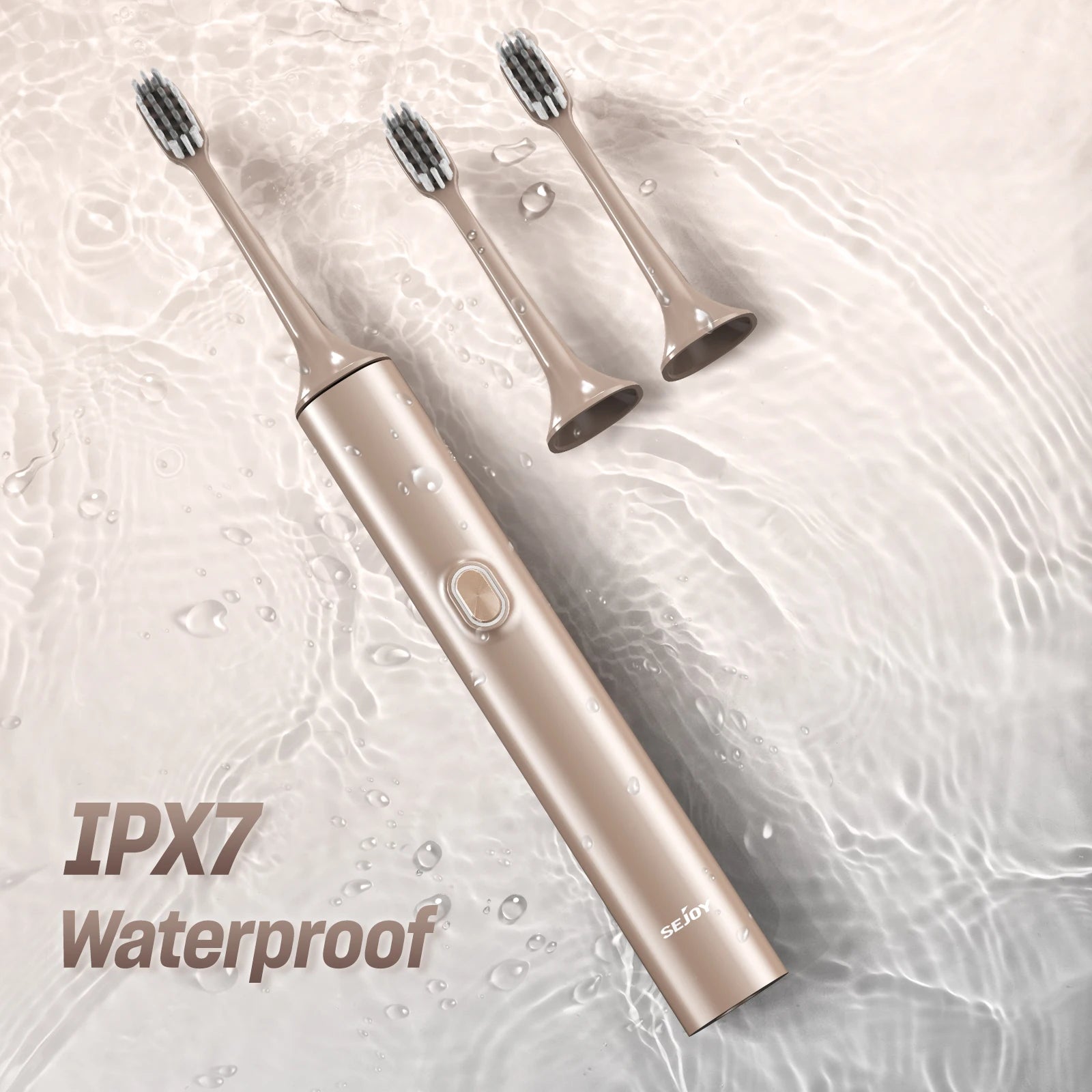 Sejoy Sonic Toothbrush Waterproof 8 Heads